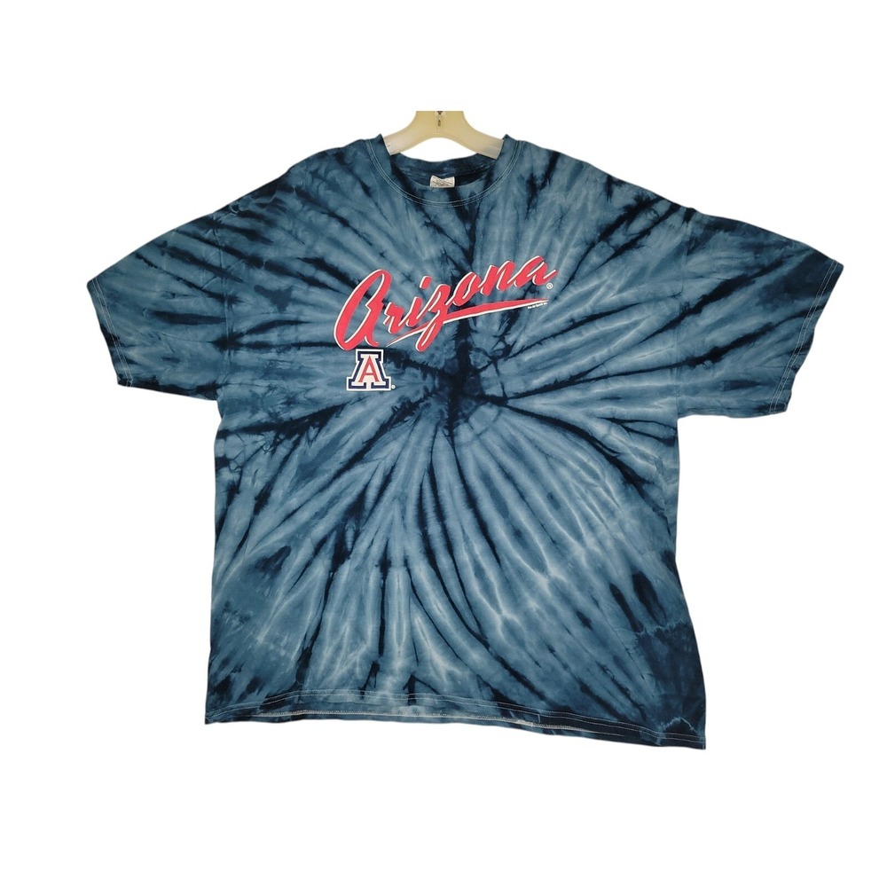 University of Arizona Wildcats T-Shirt 2XL Tie Dye Women's Blue UA U of A Pro-AD